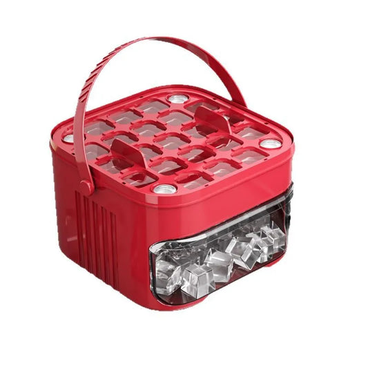 50-Cube Ice Maker with Easy Press Cap with Easy-Press Lid Large Capacity Ice Cube Machine Reusable Food-Grade Ice Cube Mold